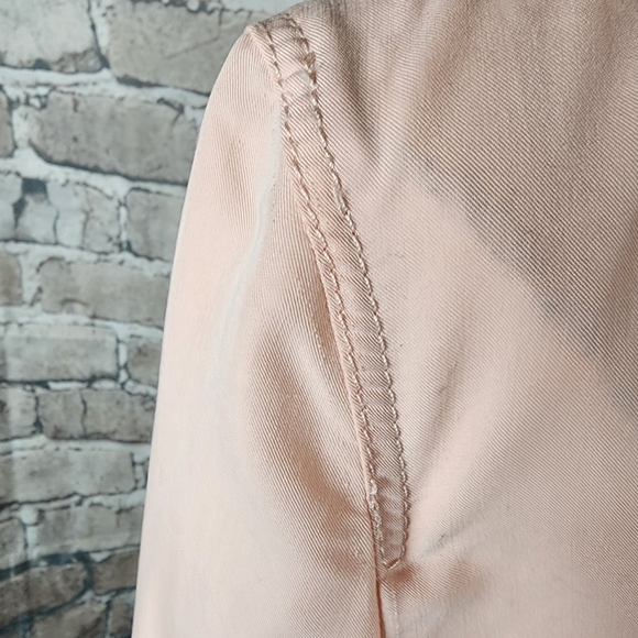 Banana Republic Balletcore Feminine Spftgir Peplum Jacket Blush Pink Size Medium - Picture 11 of 16